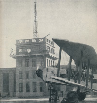 Where Officers of a Great Aerodrome Keep Contact with the Flying Pilots by Unbekannt