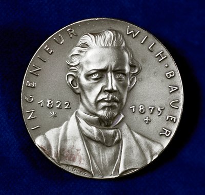 Wilhelm Bauer 1822-1875, German inventor and pioneer builder of submarines by Unbekannt