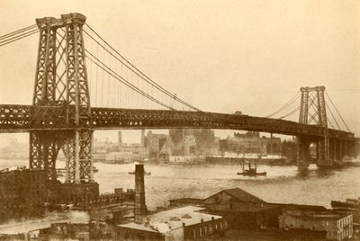 Williamsburg Suspension Bridge, New York by Unbekannt