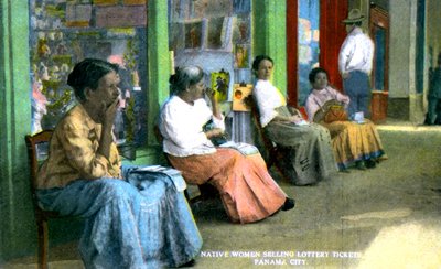 Women selling lottery tickets, Panama City, Panama by Unbekannt