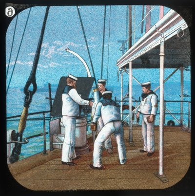 Working a 3-Pounder -- H.M.S. Blake by Unbekannt