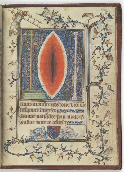 Wound of Christ from the Psalter and Prayer book of Bonne de Luxembourg by Unbekannt