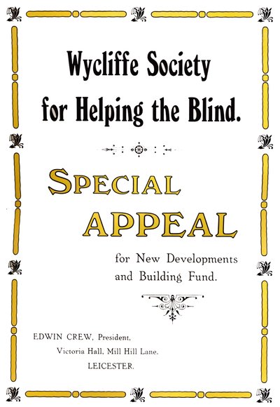 Wycliffe Society for Helping the Blind by Unbekannt