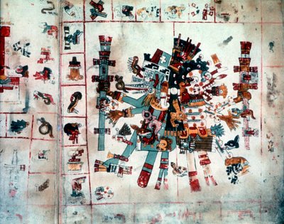 Zoomorphic Form from the Codex Borgianus, Mixtec, Pre-Columbian Mexico by Unbekannt