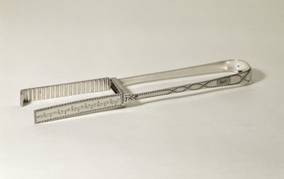 Asparagus Tongs, George III, Decorated with Bright Cut Engraving, Made by George Smith, c.1790 by Unbekannt Unbekannt