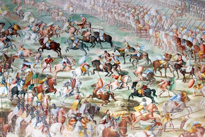 Battle Scene (detail) from the Frescoes in the Hall of Battles by Unbekannt Unbekannt