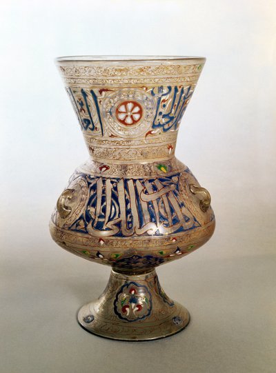 Mosque Lamp, with Dedication to Shibi-Abdania Kafur ar-Rumi, Mid 14th Century by Unbekannt Unbekannt