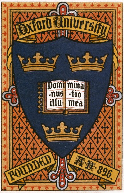 Oxford University: Coat of Arms by Unbekannt Unbekannt