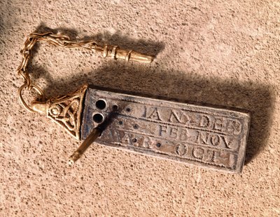 Portable sundial, silver and gold, 10th century by Unbekannt Unbekannt