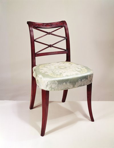 Scroll-back side chair, mahogany, by Duncan Phyfe, 1807 by Unbekannt Unbekannt