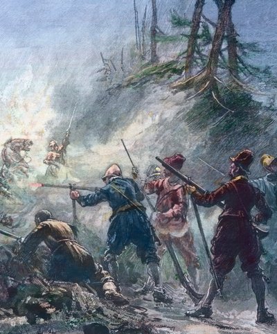 A Vendetta Between Two Rival Robber Gangs by Unbekannter Künstler