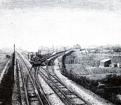 An Express Passing the Worle Junction by Unbekannt