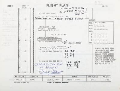 Apollo 11 Flight Plan, pp 3-17/3-18. NASA/MSC by Unbekannt