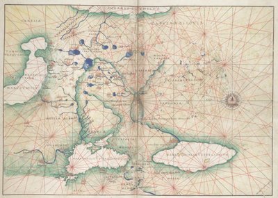 Battista Agnese, Portolan Atlas (Italy ca. 1550) by Unbekannter Künstler