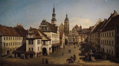 The Pirna Market Place by Unbekannter Künstler
