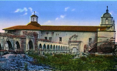 California: Arches of San Luis Rey Mission by Unbekannter Künstler