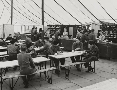 Canteen tent, Weybourne Summer Camp, April 1954 by Unbekannt