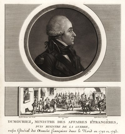 Charles-Francois du Perier Dumouriez, French general during the French Revolutionary Wars by Unbekannt