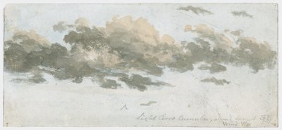 Cirrocumulus, cloud study by Unbekannter Künstler