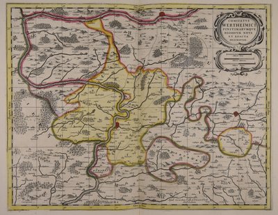 New and Exact Description of the County of Wertheim and Neighboring Regions by Unbekannter Künstler