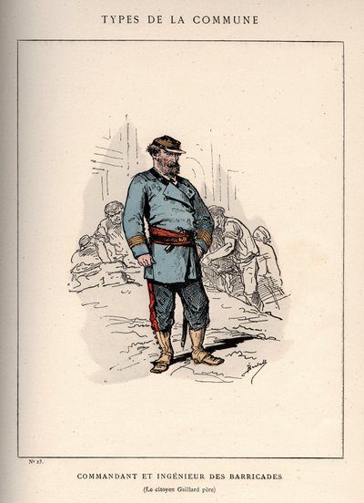 Commune of Paris: costume of COMMANDER ET INGENIEUR DES BARRICADES (23) in 