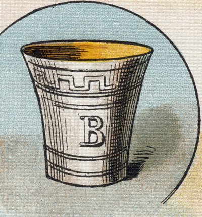Cup. Engraving in "Alphabet de ma petite fille". Bernardin-Bechet and Fils, bookseller-publishers, Paris, around 1895 by Unbekannt