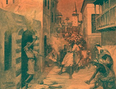 Demonstration Against Christians in Damascus, Syria by Unbekannter Künstler