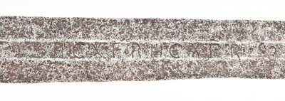 (Detail) Late Medieval Broadsword with Earlier Viking Blade and Armorial Bearings of the De Bohun Family by Unbekannt