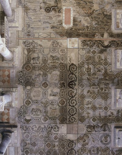 Floor of the early Christian Basilica of Aquileia, Udine by Unbekannt