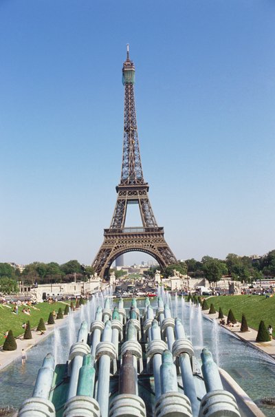 Eiffel Tower from Trocadero, Paris by Unbekannt