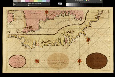 Geography map: representation of Cartagena in Colombia by Unbekannter Künstler