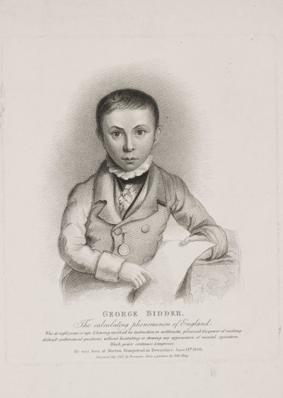 George Parker Bidder, mathematician, engineer and child prodigy by Unbekannt