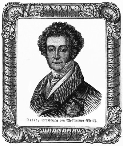 Georges de Mecklembourg Strelitz, grand duke of Mecklenburg-Strelitz (Illustration from 