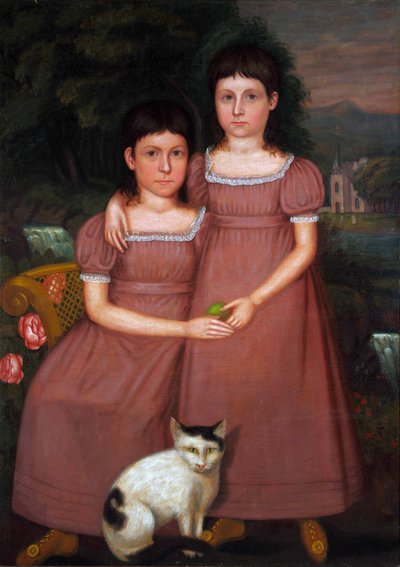 Hamilton Sisters with Cat by Unbekannter Künstler