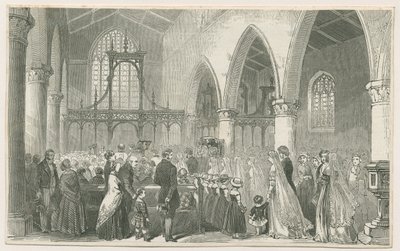 Interior of Trentham Church by Unbekannt