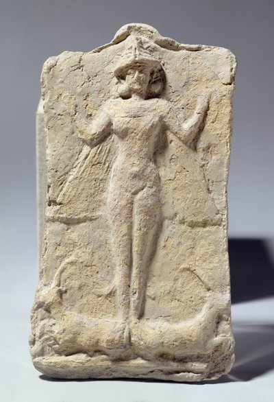 Jar Decorated with Symbolic Motifs Surrounding the Goddess Ishtar, Babylonian, c.1700 BC by Unbekannt