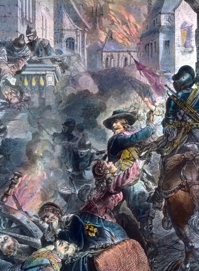 Johann Tserclaes Fighting at the City of Magdeburg by Unbekannter Künstler