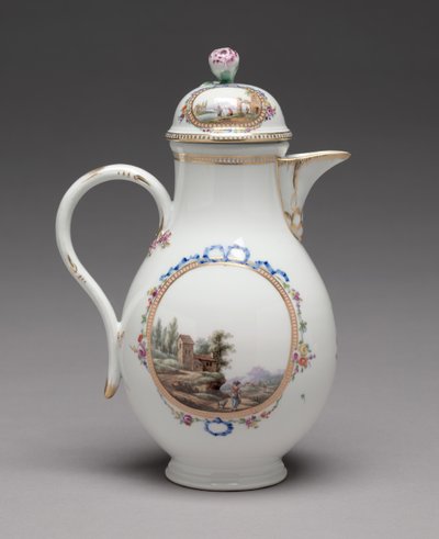 Jug with Cover, Made by Meissen Porcelain Factory, 1774-1814 by Unbekannt