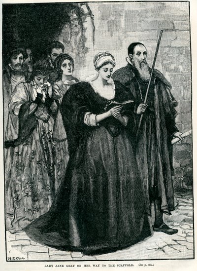 Lady Jane Grey en Route to Her Execution by Unbekannter Künstler