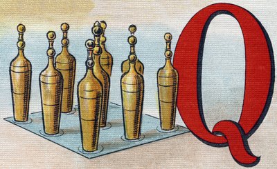Letter Q as Keel (Engraving in "Alphabet de ma petite fille") by Unbekannt