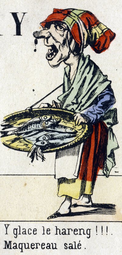 Letter Y: "ice the herring!!! Dirty mackerel". Alphabet "Children