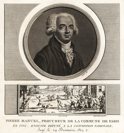 Louis Pierre Manuel, Writer, Procurer to the Commune of Paris, Guillotined 1793 by Unbekannt
