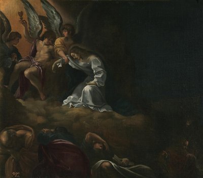 Prayer in the Garden by Unbekannter Künstler