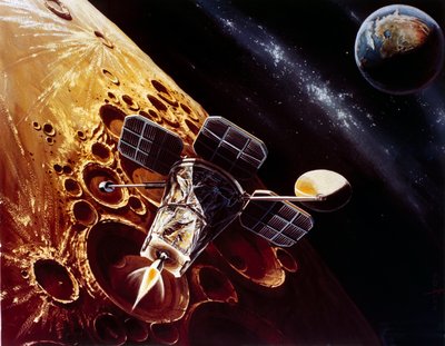 Manned Space Flight, USA, Apollo, General Drawing of Lunar Orbiter by Unbekannt