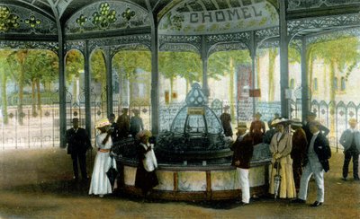 Medicine. Chomel spring in Vichy, France. Postcard, France, c.1900. by Unbekannter Künstler