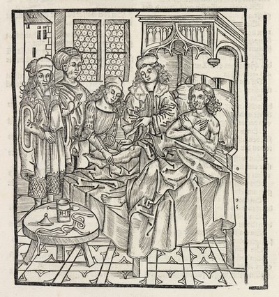 Medieval Ministering to the Sick by Unbekannt