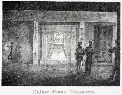 Salt Mine: Underground Monument to Kaiser Franz at the Entrance of the Mine, Durrnberg, Austria by Unbekannt
