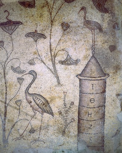 Mosaic in the Church of the Multiplication of the Loaves and the Fishes by Unbekannt
