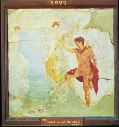 Perseus Freeing Andromeda, from the House of the Five Skeletons, Pompeii, c.30 AD by Unbekannt