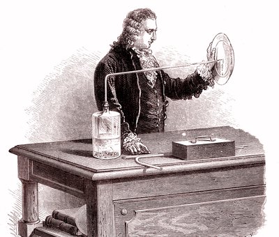 Pierre Joseph Macquer makes an experiment by Unbekannter Künstler